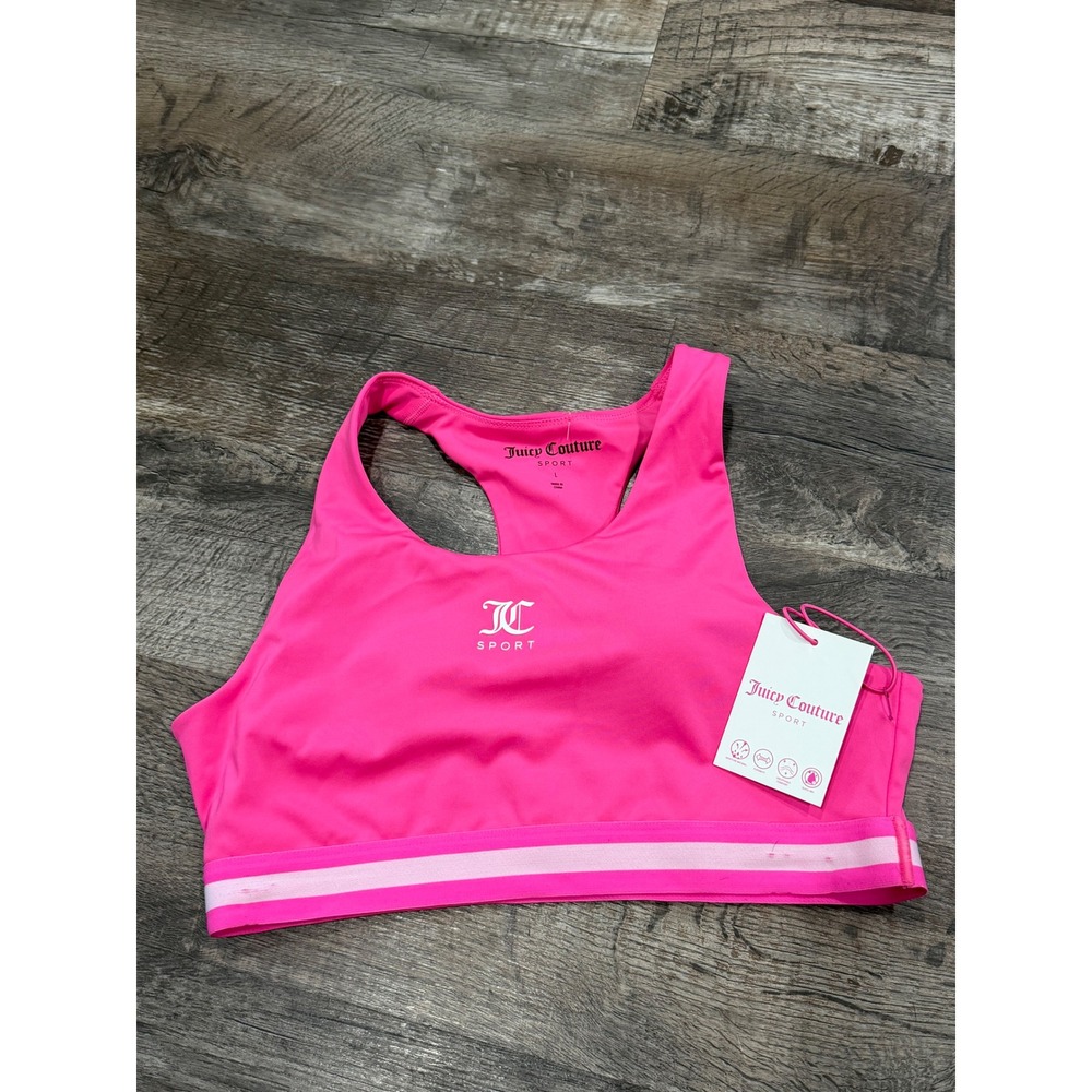 Juicy Couture Sport Pink Pleated Tennis Skort and Sports Bra Set JC257258S L - Picture 3 of 6